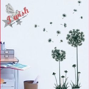 Art Design Large Dandelion Flowers Wall Stickers