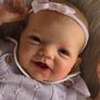 Reborn Baby Dolls Silicone Full Body-20 In Full Silicone Babys Doll, Realistic Baby Doll Girl, Real Life Reborn Dolls, Anatomically Correct Newborn Babies Girl Blue Eyes Image 2