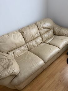 3 and 2 leather couches