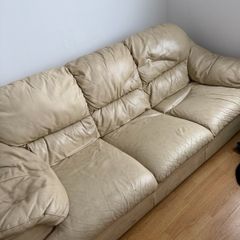 3 and 2 leather couches