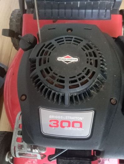 Mount field petrol lawnmower