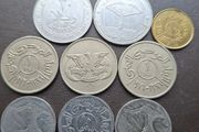 A Lot of 9 coins from Yemen (1974-2006)