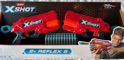 XSHOT Zuru Shot Excel Reflex 6 blasters with 36 darts