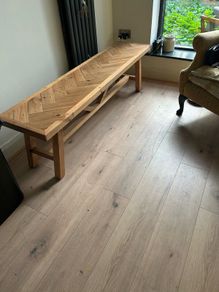 Solid wood bench for kitchen or hall