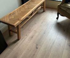 Solid wood bench for kitchen or hall