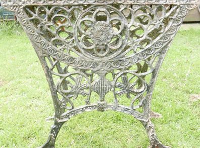 Antique Cast Iron Table Legs - Olde School Architectural Antiques (width 26" x height 25")