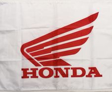 Honda 50 Red Logo Flag 5ft x 3ft.