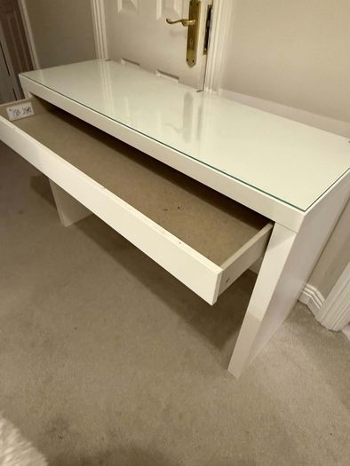 Ikea dressing table MALM, white, 120x41 cm