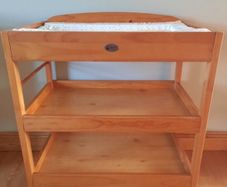Babyweavers wooden changing unit