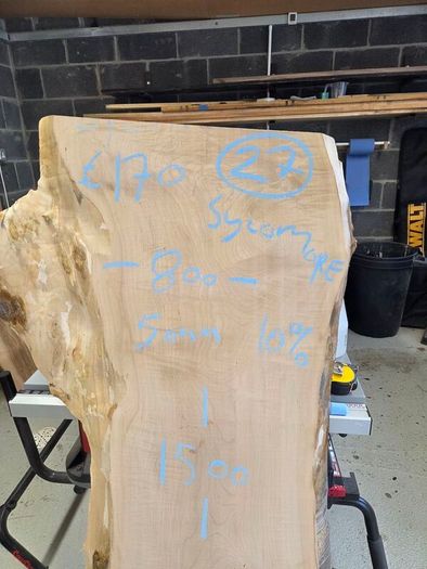 Live Edge Sycamore Slab