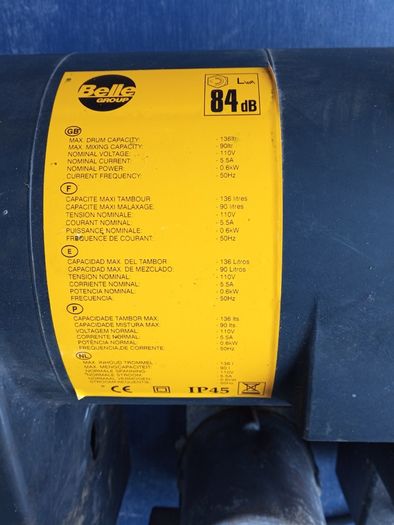 Belle 150 Mixer 110V Motor + Gear Box