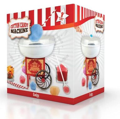 Candy Floss Machine for Home, for Children's Birthday Parties, Red/White
