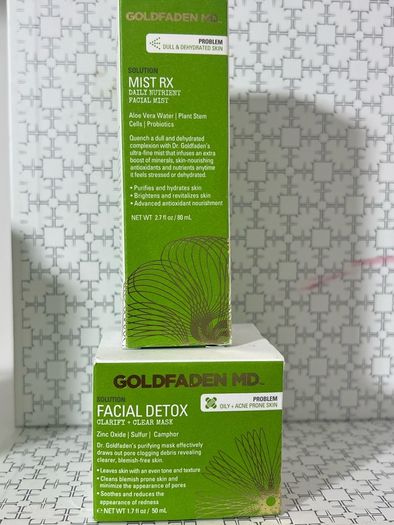 Goldfaden Md Pure Start And Facial Detox Clarify And Clear Mask Brand New
