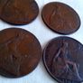 1907 Copper Pennies. Image 4