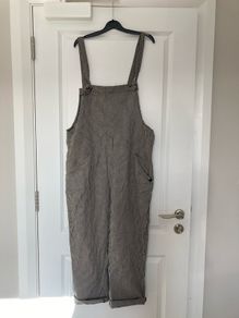 Pitagora limited edition houndstooth unisex dungarees.