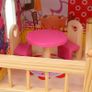 3-Storey Dollhouse Wood 60x30x90 cm Image 3