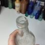 221 - John Power and Son Vintage Clear Glass Decorative Collectible Cork Top Whiskey Bottle Image 5