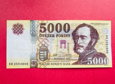Hungary. 5000 Forint  2017. Pick. 205b. ( Uncirculated )
