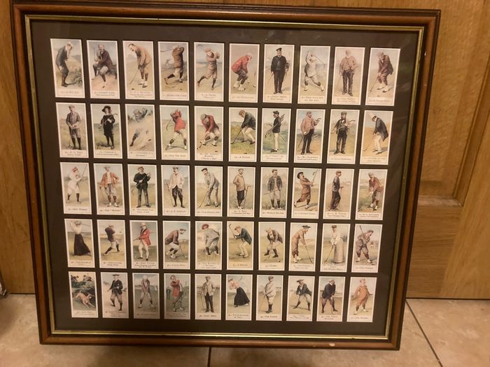Framed rare collection of golf free postage
