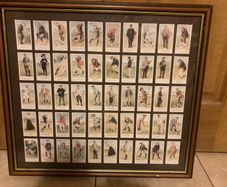 Framed rare collection of golf free postage
