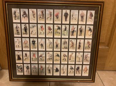Framed rare collection of golf free postage