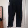 NEW Zara Navy Trousers with Cream Strip Image 2