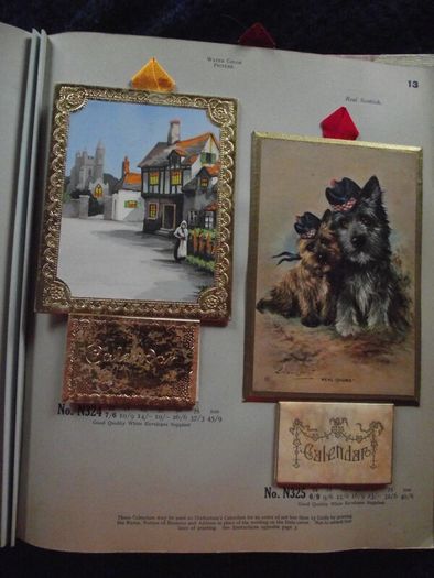 1936 Greeting card and Calendar sample book - The Royal Art Private Christmas Greeting Cards