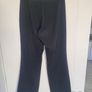 Black Twill, Straight/Wide-Leg Trousers, Size 30" Image 4