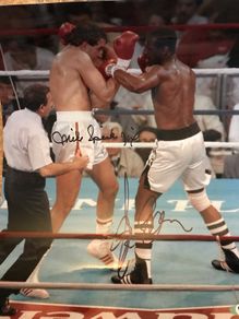 Signed boxing photo