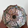 Vintage tiffany style stained glass ceiling pendant light ready to hang Image 4