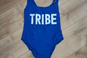 Brazilian bum blue swimsuit