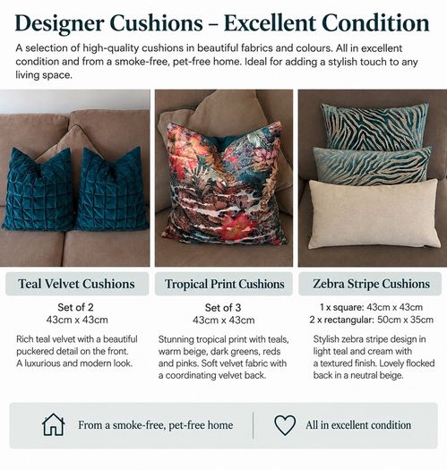 SCATTER BOX Designer Cushions Luxury Velvet & Feather-Filled