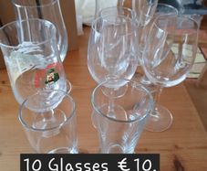 10 Cocktail glasses  for summer entertaining, barbecue or celebration. Mancave or Sheshed.