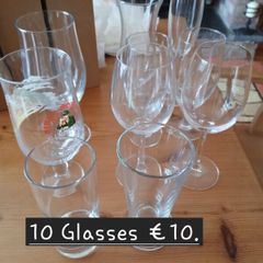 10 Cocktail glasses  for summer entertaining, barbecue or celebration. Mancave or Sheshed.