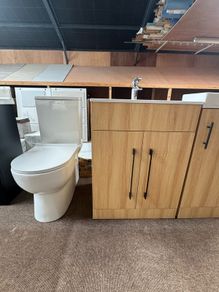 Special Offer Oak Vanity Unit & Back To Wall Toilet.