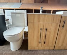Special Offer Oak Vanity Unit & Back To Wall Toilet.