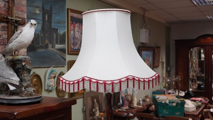 Vintage Turned Wood Floor Lamp