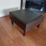 2 x 3 Seater & Leather Foot Stool Image 3