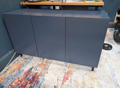Laura James Large Three Door Sideboard - Geometric Blue