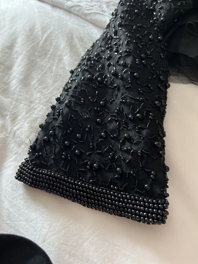 Vintage Black beaded trophy jacket
