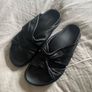 The White Company Leather Twist Slides size UK 5 Image 2