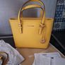 Genuine Michael Kors mini tote ( Sunshine) Jet Set Travel Saffiano Leather. Image 7