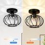 HOME Modern Crystal Ceiling Light Fixture- Industrial Mini Semi Flush Mount Ceiling Lighting LED Crystal Chandeliers Fitting for Kitchen Hallway Dining Rooms Living Room (FREE SHIPPING) Image 2