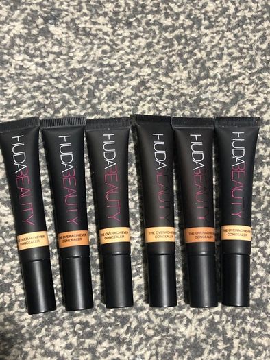 Huda Beauty 100% genuine full size overachiever concealer granola, salted caramel, toasted almond, caramel corn ,butterscotch , graham cracker