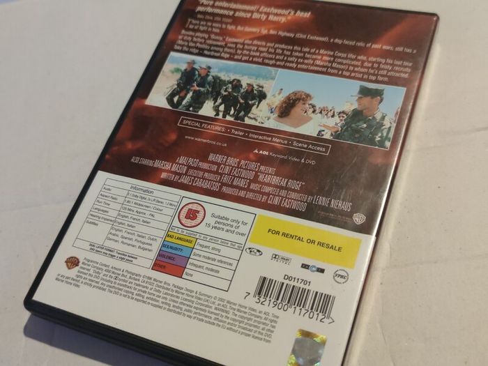Heartbreak Ridge Dvd