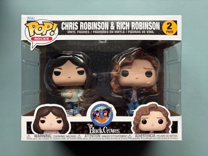 Funko Pop - Chris Robinson and Rich Robinson - The Black Crowes - Pop Rocks Music Vinyl Action Figure 2 Pack