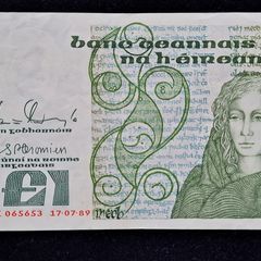 Ireland 1 Pound 1989 Queen Medb (JAK) Banknote