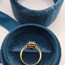 9 ct  blue sapphire and diamond ring size N Image 3