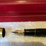 Sheaffer 'No Nonsense' Old Timer Flat Top Fountain Pen in Black Herringbone Image 4