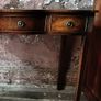 A Shereton serpentine Writing Desk Image 7